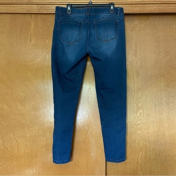 Democracy "Ab"solution Blue Denim Jegging Booty Lift Jeans Size 14 Stretch - Picture 7 of 9